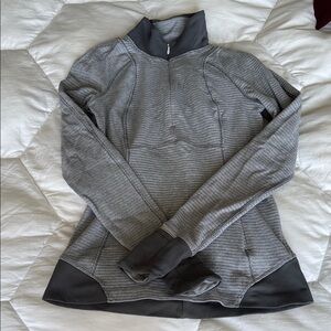 Lululemon athletica Gray Quarter-Zip Sweater